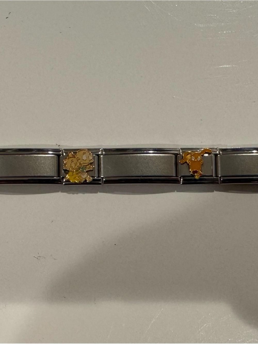 Nickelodeon Rugrats Italian Charm Bracelet Stainless Links adjustable 9mm Y2K